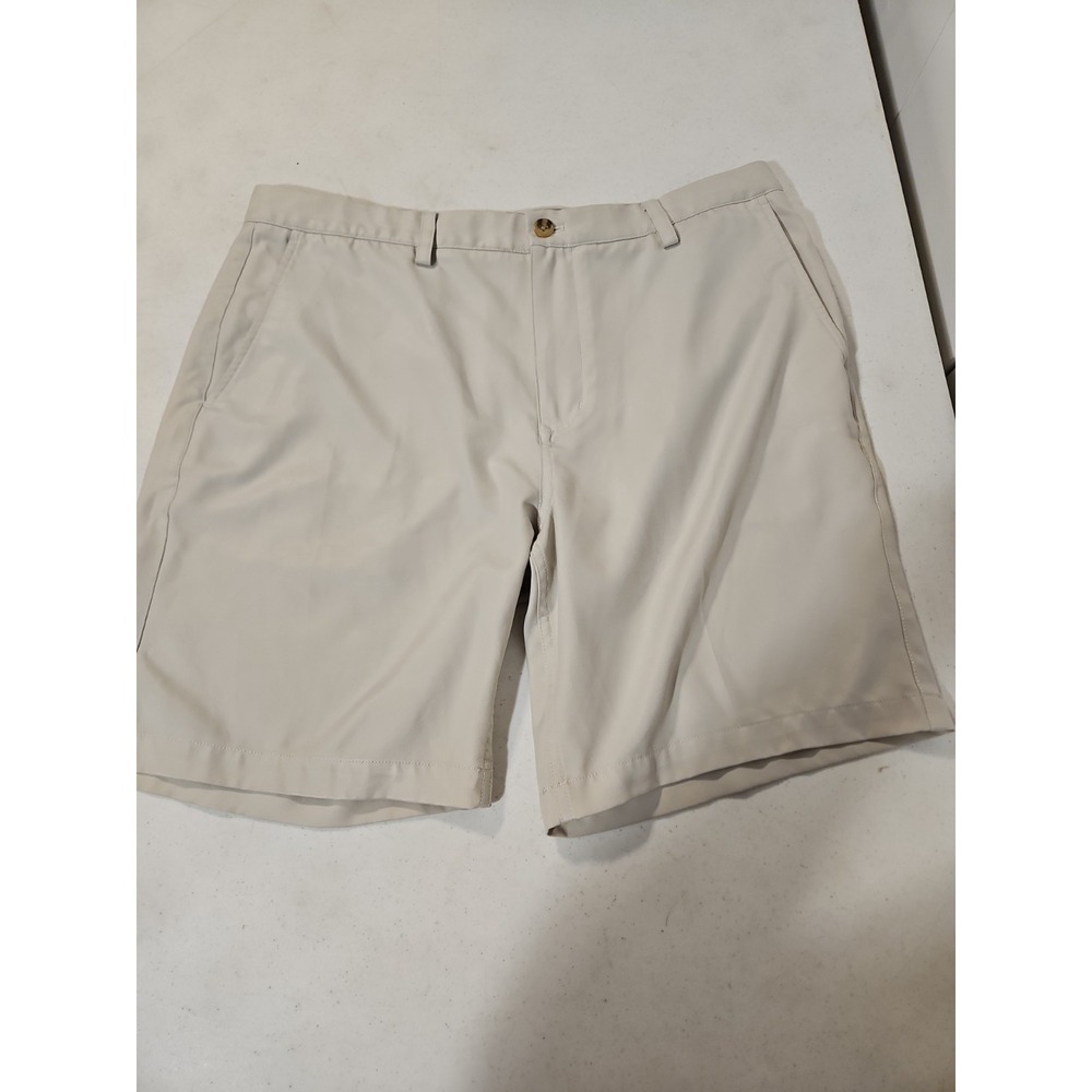 Vineyard Vines Links Mens Khaki Golf Shorts Size 38 Performance Stretch (1638